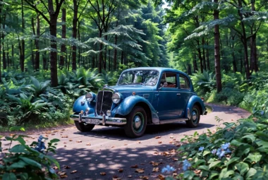 Rassemblement de voitures anciennes