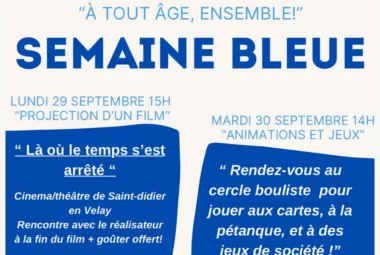 Semaine bleue – projection d’un film