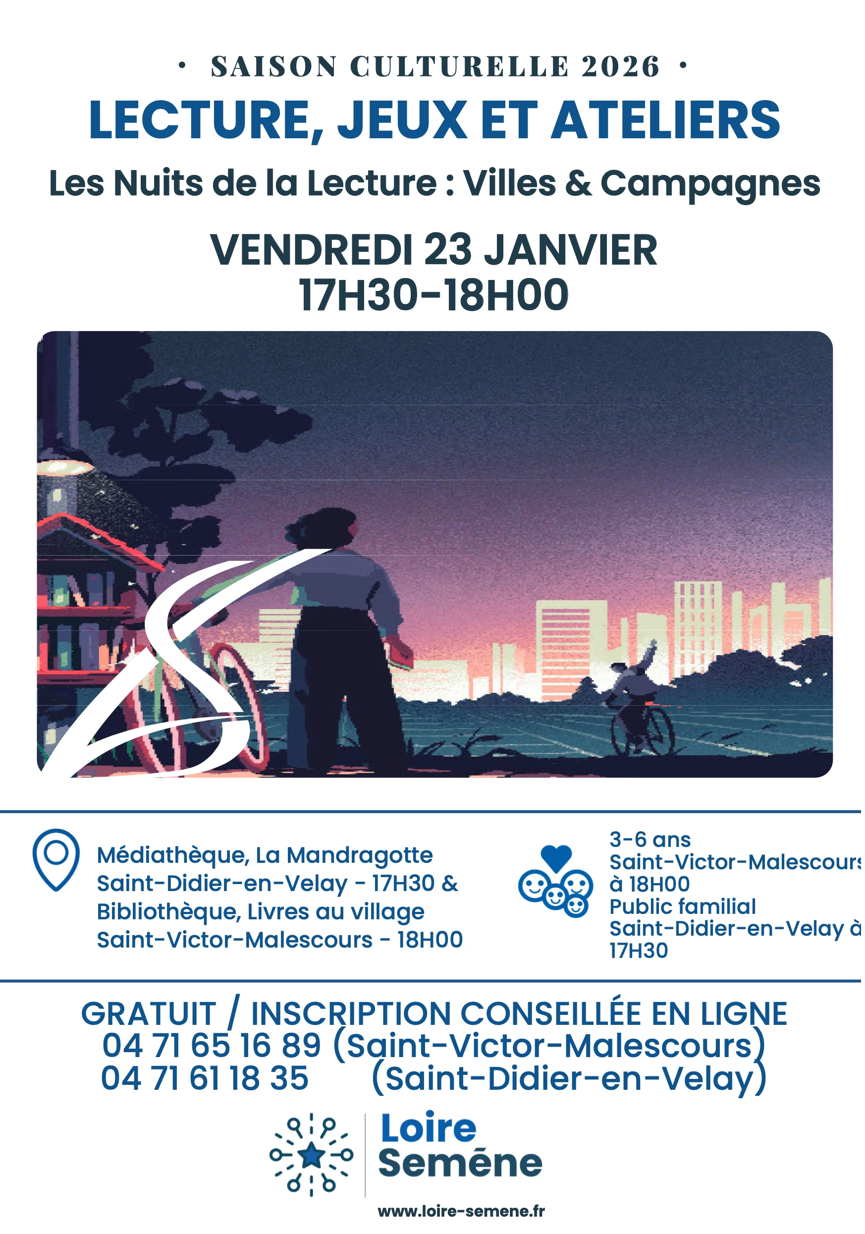 Les Nuits de la Lecture : Villes & Campagnes