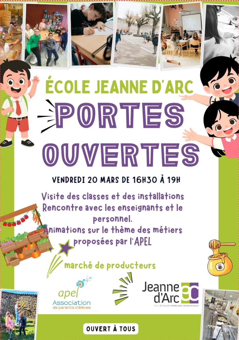 Portes ouvertes de l’école Jeanne d’Arc