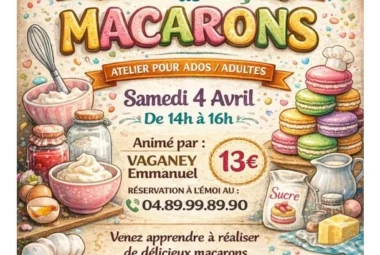 Animation gourmande création de macarons